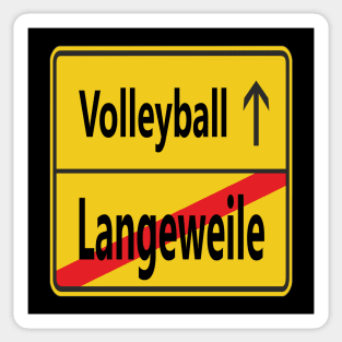 Langeweile? Volleyball! Sticker